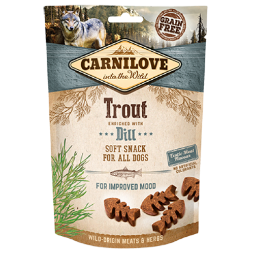 Carnilove Dog Snack Soft Trout with Dill 200 gr
